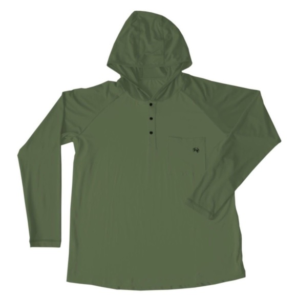 SKINNY WATER CULTURE - SWC - Hawksbill Hoodie  in Green (Rare Color) - Picture 7 of 16